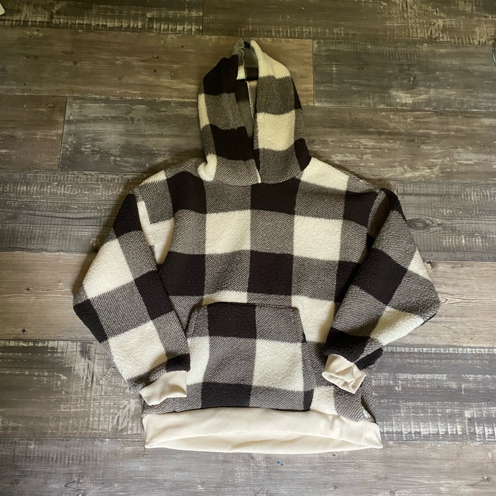New American eagle Sherpa hoodie